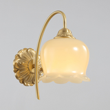 Elegant Koppar Glas Vägglampa Carvallo