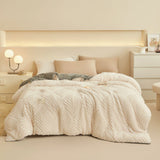 Maple Leaf Mönster Deluxe Filt Carvallo