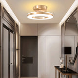 Modern Iron Hallway LED Ceiling Light | 7.87–19.68 in Diameter | Gold Finish Minimalist | Fixture | Brick by Brick Carvallo