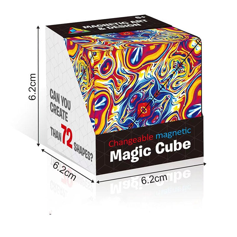 Magisk Magnetisk Kub 70 Olika Former Lärande Utbildning Barn Leksak-Barn-BB-Flerfärgad 2-Hemnix