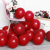 God Jul Ballonger i Flera Färger - Latexballonger Festballonger-Jul-BB-Pärlröd-10 st-Hemnix