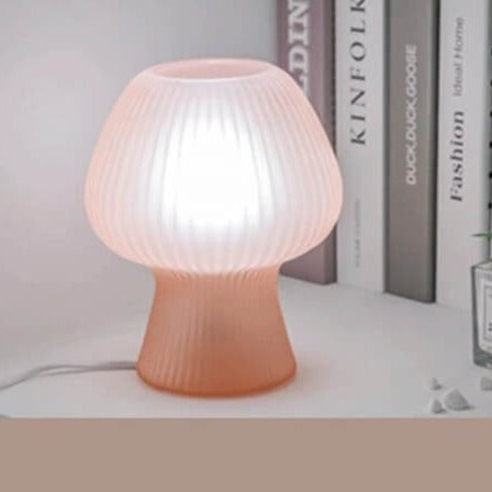 Retro Svamp Bordslampa | Glassten | Touch-kontroll med 3 Ljuslägen Carvallo