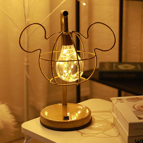 WhimsiMouse Wire Cage LED-lampa – Lekfull Charm, Vintage Glow MILA Sverige