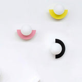 Glasglob Lampa Vägg med Färgglad Bas Carvallo