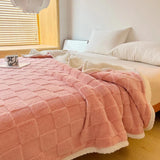 Plush Fyrkantig Rutigt Filt Carvallo