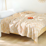 Rutig Mönster Bomulls Filt Carvallo