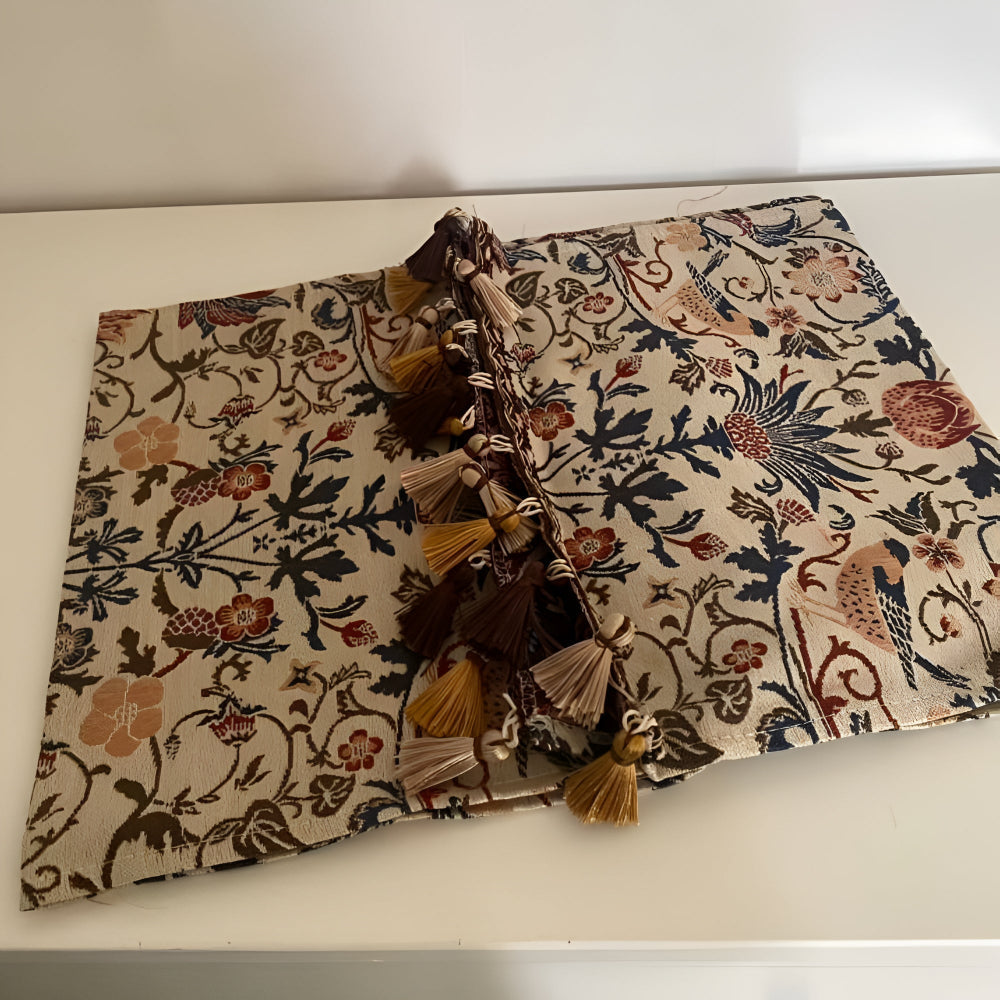 Vintage Floral & Bird Jacquard Duklopp Carvallo