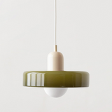 Modern Glass LED Pendant Light | H7.09" eller H8.66" | Bauhaus-inspirerad | Takarmatur | Brick by Brick Carvallo