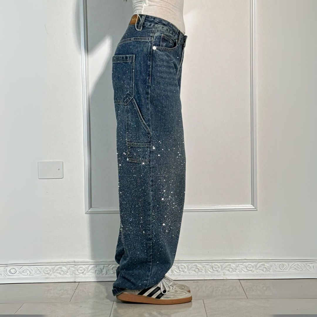 Lustre™ jeans med vida ben för kvinnor-Hemnix-Hemnix