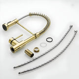 FlowNova - Multifunktionell diskbänksblandare (Borstad stål) Carvallo