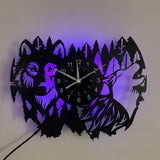 HuskyVinyl - Avkopplande Vintage Väggklocka med Husky-tema Carvallo