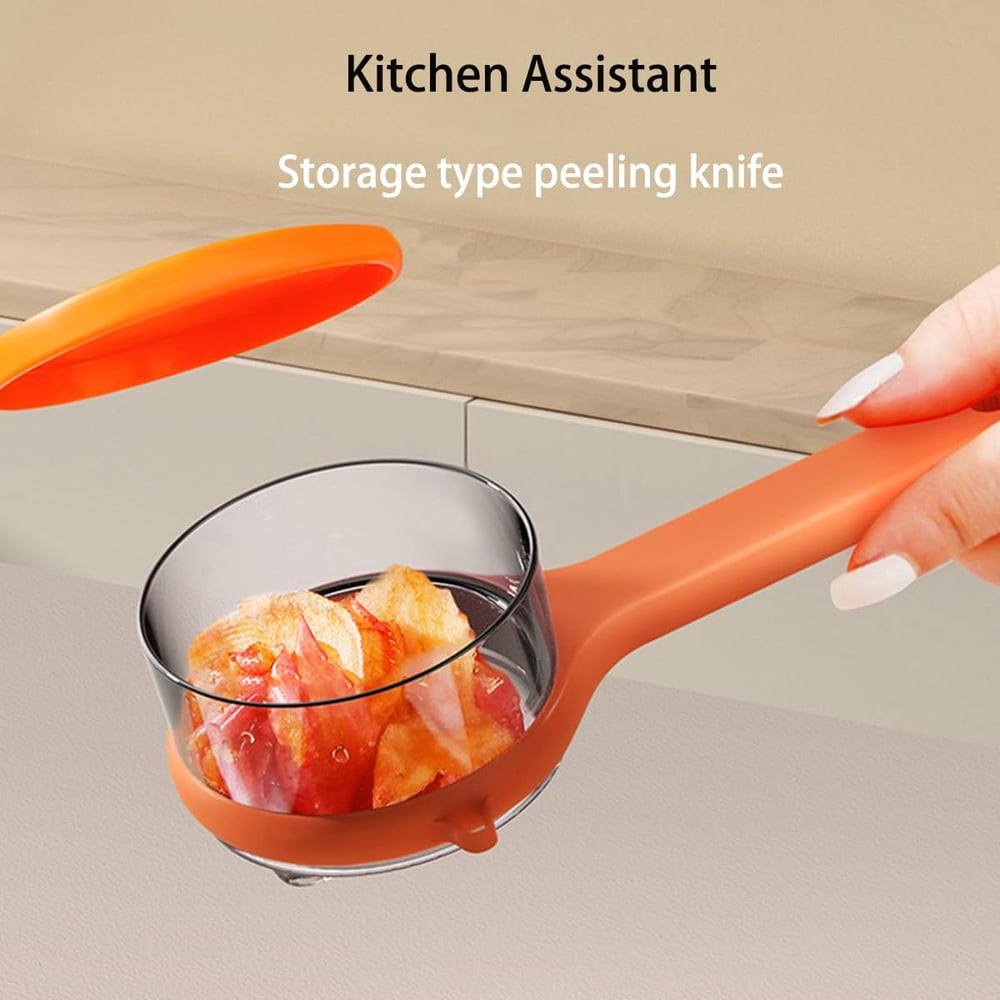 Ergonomisk 2-i-1-skalare med integrerad avfallsuppsamlare — Ett kladdfritt köksnödvändigt MILA Sverige