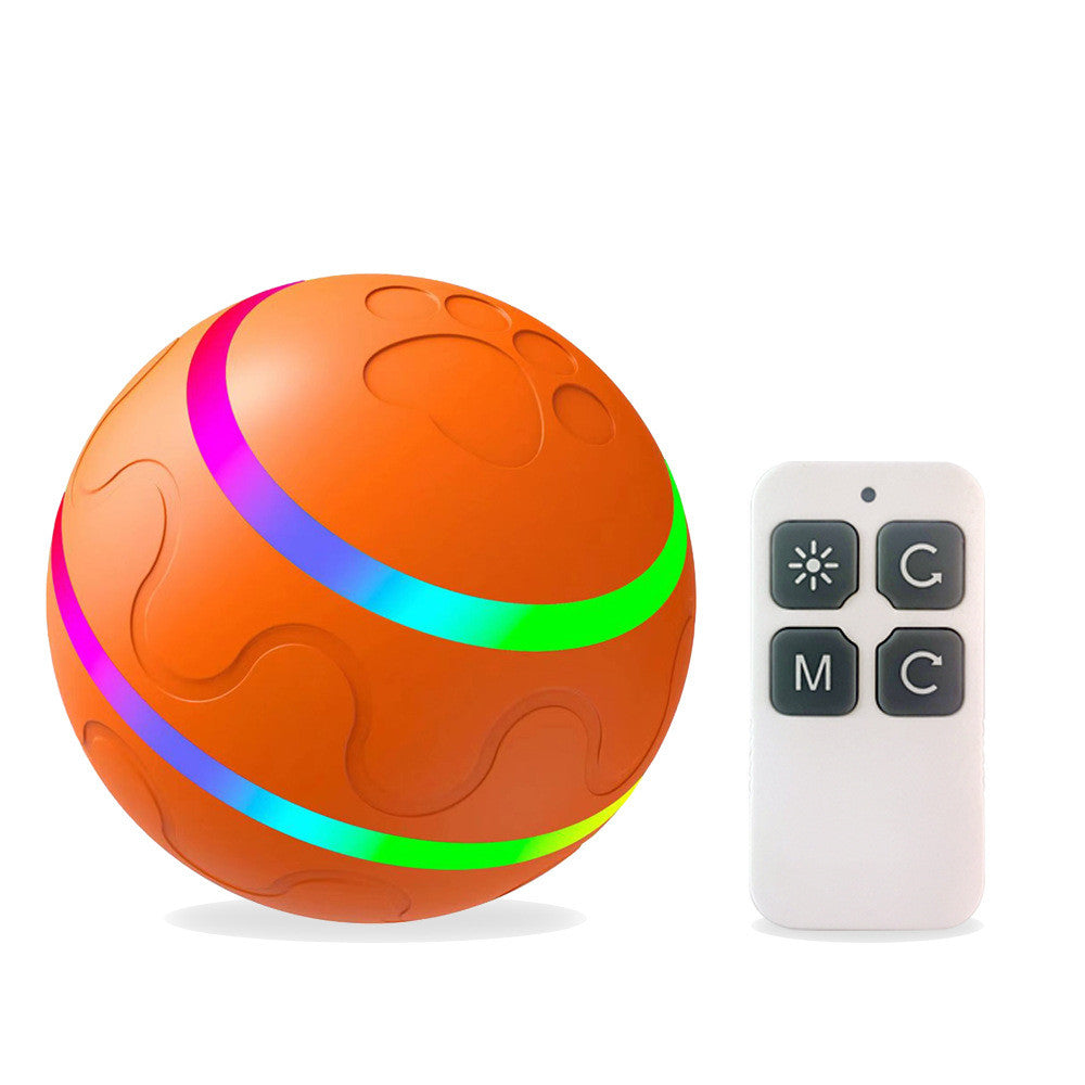 Smart Roterande Boll med USB-laddning och Automatisk Rotation-leksaker-VaruZ-Orange-Remote control version-Hemnix