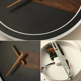 Carvallo – Modern väggklocka med tidsdatum och temperaturvisning för stilfulla rum Carvallo