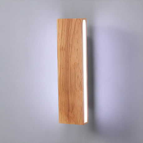 Vägglampa med roterbar trä-LED-design Carvallo