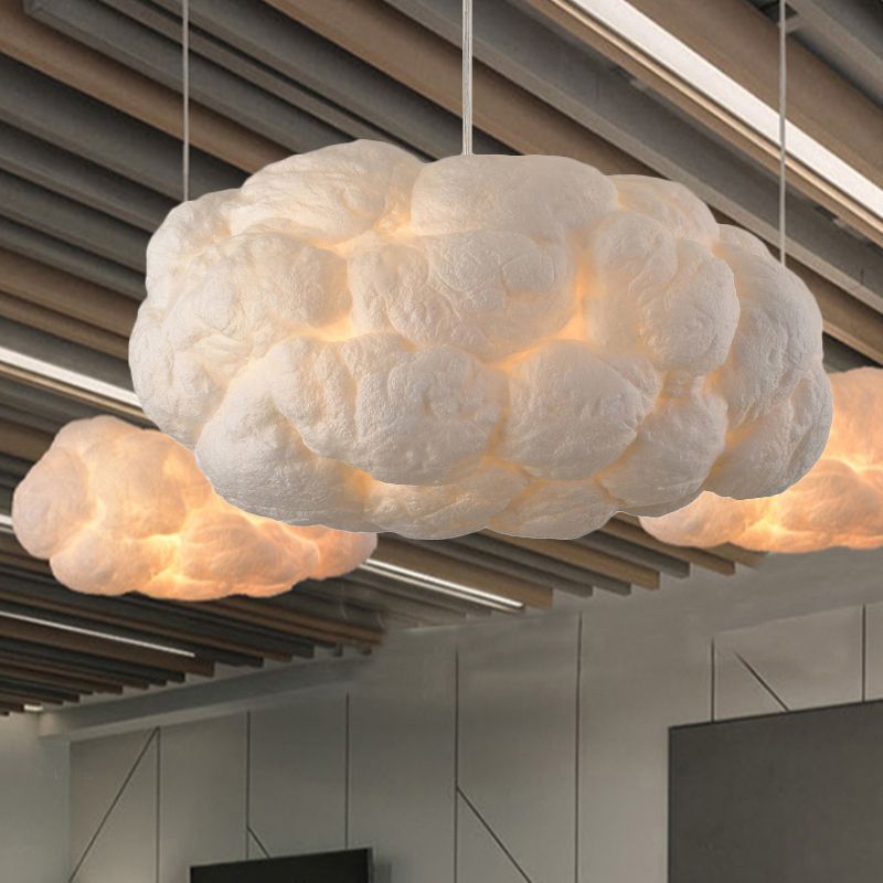 Aurora Design Wolk LED Hänglampa PVC/Bomull Vit Carvallo