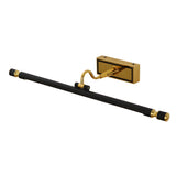 Svart Enkel LED Badrumsspegel Vägglampa Carvallo