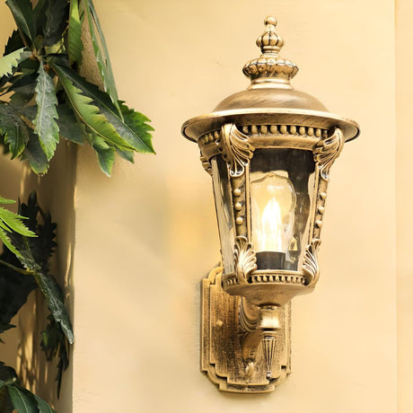 Utomhus Vintage Glas Vägglampa Carvallo