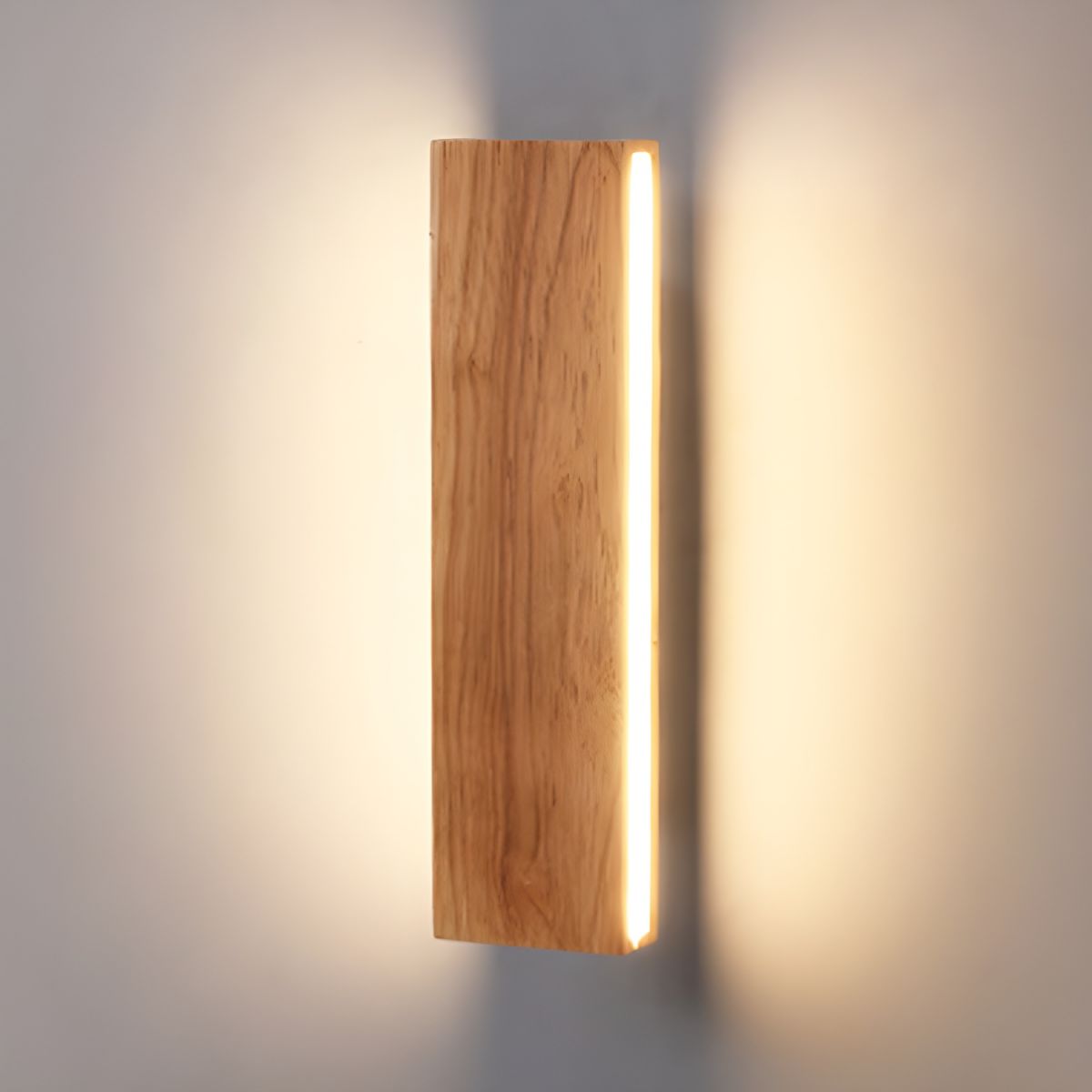 Vägglampa med roterbar trä-LED-design Carvallo