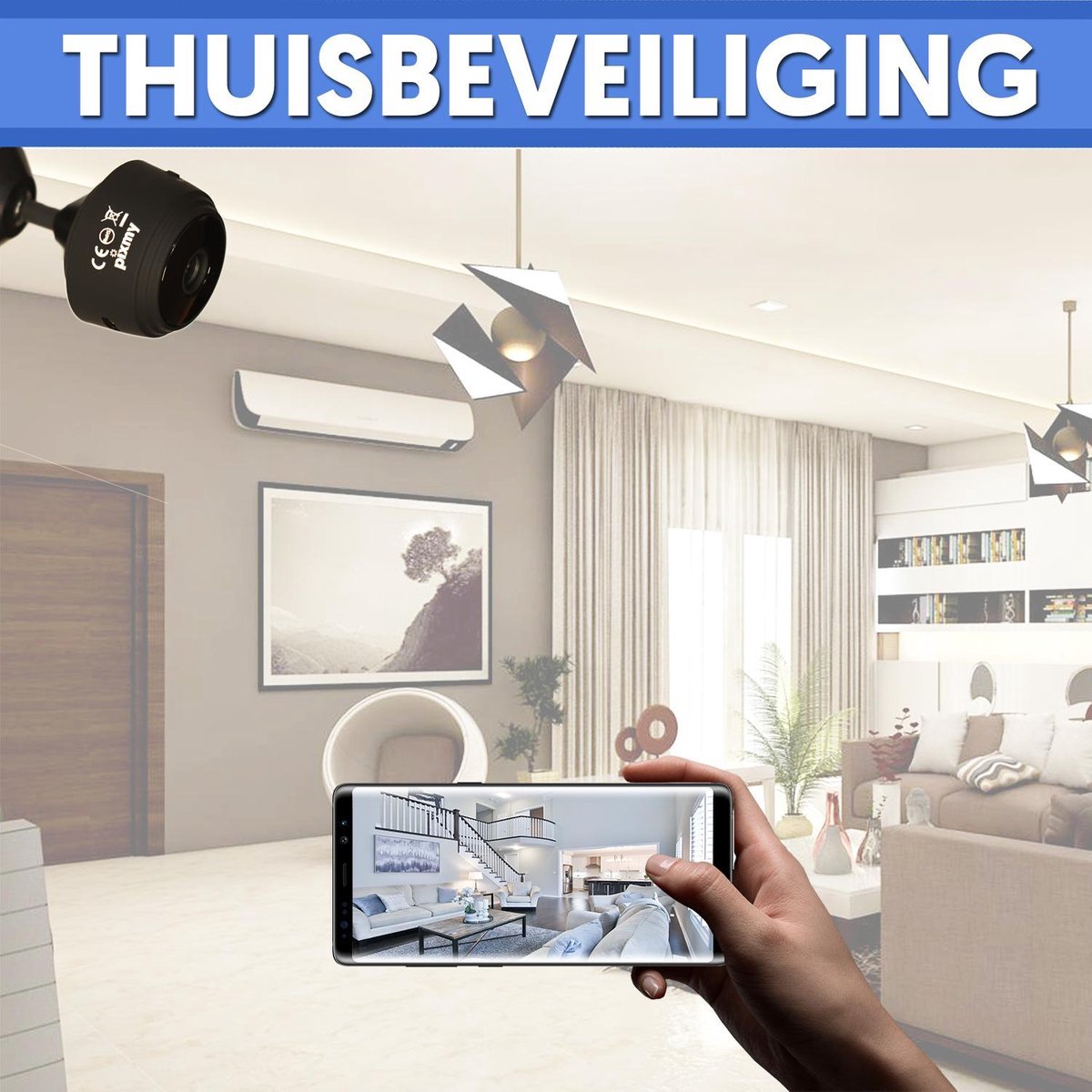 CamSpy - Mini säkerhetskamera - HD - 1080P - Trådlös Carvallo