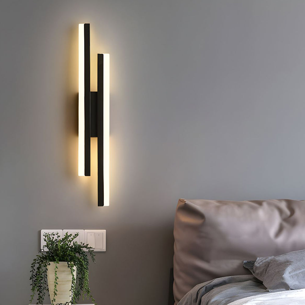 Akryl LED Vägglampa | Vardagsrum | Metall-Akryl | 18,9" Armatur | Brick by Brick Carvallo