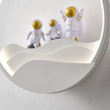 Royallure Astronaut Vägglampa 11" – Trikolor LED, Justerbart Varm-Kall Ljus Carvallo