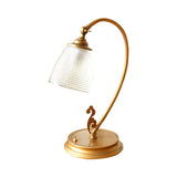 VintageGlow – Guld Retro Bordslampa i Metall för Vardagsrum & Kontor Carvallo