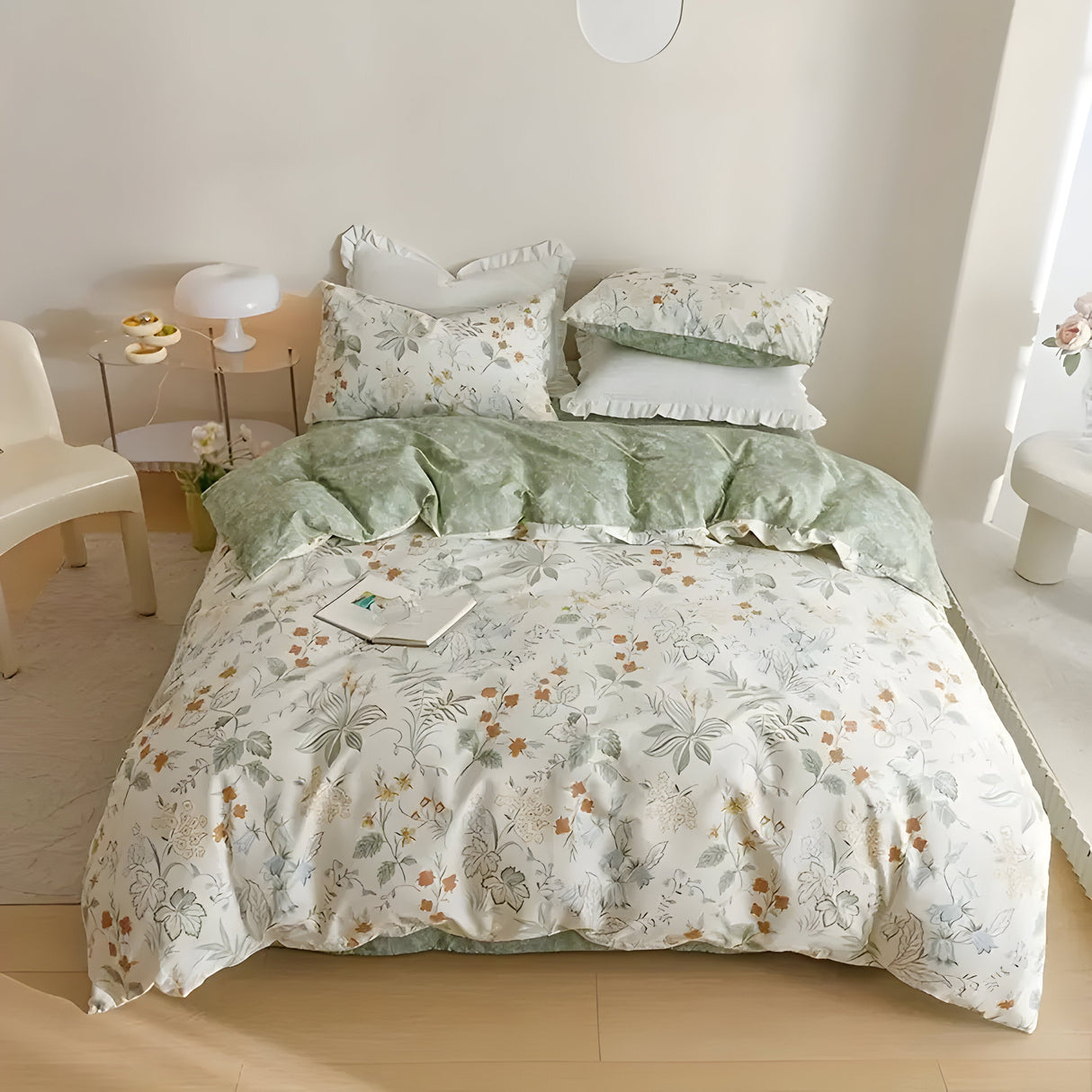Blommigt sängkläder-set – 3-delat, Mjukt och Av hög kvalitet | Perfekt för alla årstider Carvallo