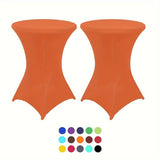 Stretchy Cocktail Table Covers - Solid Color, Ideal for Partyn och Evenemang Carvallo