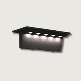 Carvallo Guard Solarlampa Solar Vägglampa med Rörelsesensor | Smart LED-belysning | IP65 Vattentålig | 6x11,9 cm Carvallo