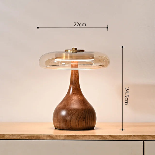 MushroomLuxe – Vintage Koppar Taklampa med Glaserat Design Carvallo