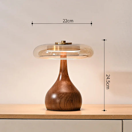 MushroomLuxe – Vintage Koppar Taklampa med Glaserat Design Carvallo