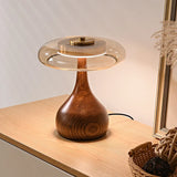 MushroomLuxe – Vintage Koppar Taklampa med Glaserat Design Carvallo