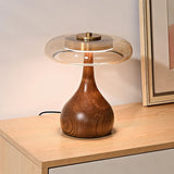 MushroomLuxe – Vintage Koppar Taklampa med Glaserat Design Carvallo