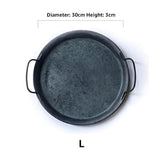 Retro Rund Metall Middagsserveringsbrickor Carvallo