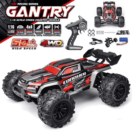 1:16 RC-Bil 50km/h – 4x4 Terränggående Monstertruck med 4WD och 2.4G Fjärrkontroll-Radiostyrt-BB-Hemnix