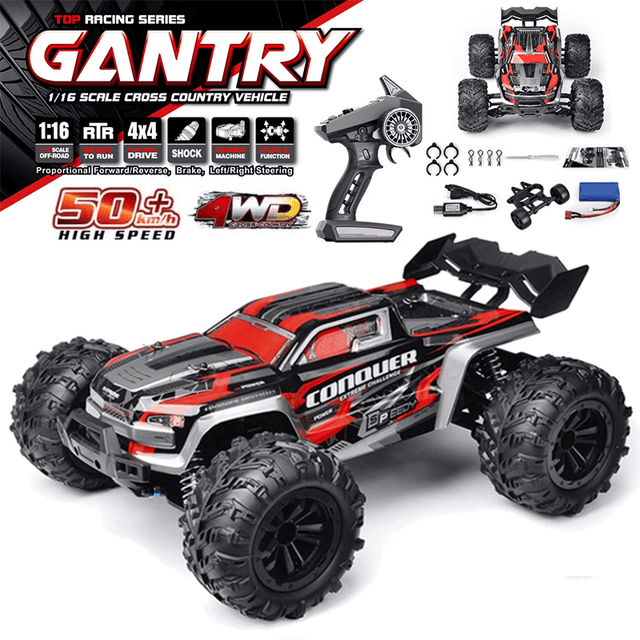 1:16 RC-Bil 50km/h – 4x4 Terränggående Monstertruck med 4WD och 2.4G Fjärrkontroll-Radiostyrt-BB-Hemnix