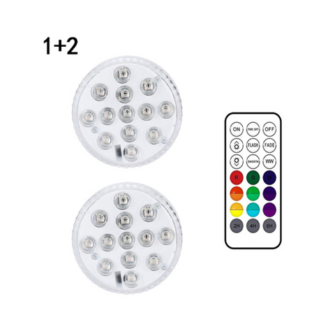 Underwater LED-lampa med fjärrkontroll – RGB flerfärgad poolbelysning för badrum och dammar Carvallo