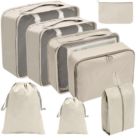 8st-Set Reseorganisatör-Hemnix-Beige-Hemnix