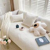 Minimalist All-Season Solid Cotton Geometric Sofföverdrag Carvallo