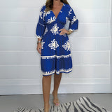 Dakota™ Boho Midiklänning-Hemnix-Kunglig blå-S-Hemnix