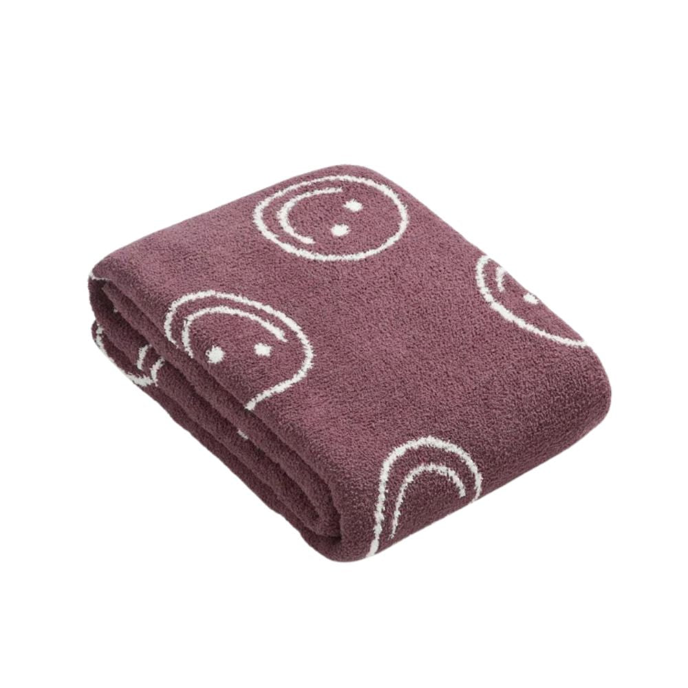 Smiley Face Plush Blanket Carvallo