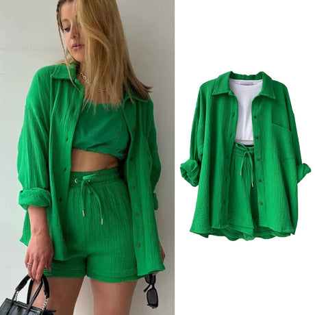 Sanny™ Matchande Set-Hemnix-Grön-S-Hemnix