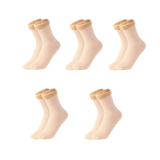 Mjuka Sammet Vintersockor-Vintersockor-BB-5 par-Beige-Hemnix