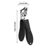 RoyaleGlow Bred Käft Nagelklippare med Anti-Splash Design Carvallo