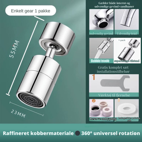 Carvallo – 720° rörelsefrihet för fläckfria handfat Carvallo