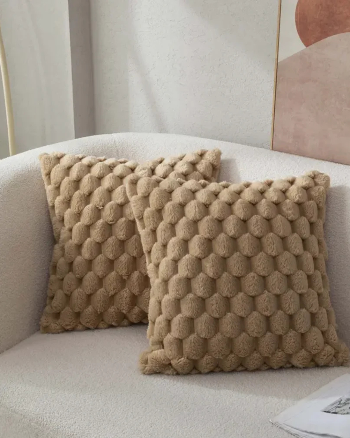 Carvallo – Lyxig Plysch Dekorativ Kudde med Lush Textur för Elegant Komfort Carvallo