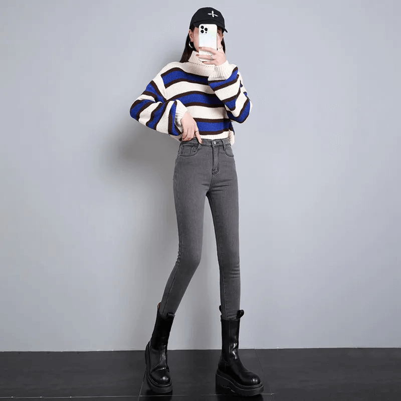 Varma Fodrade Jeans-Personligt-BB-Hemnix