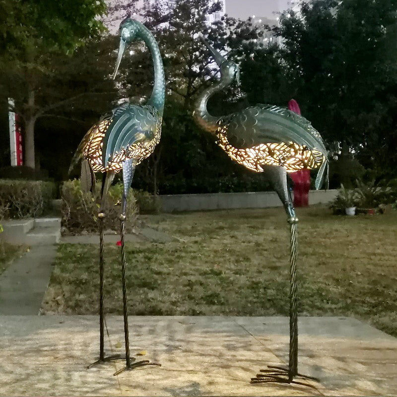 Modern järnkran Solar LED vattentät landskapslampa MILA Sverige