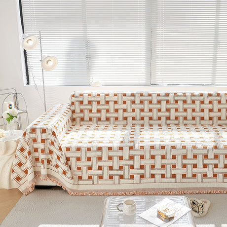 Mysig vinter crosshatch stil soffa skydd - Modern, stilren och hållbar soffa skydd Carvallo